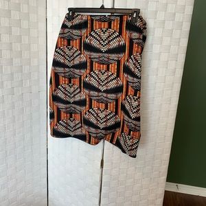 Tribal/Ethnic Print Ashley Stewart Skirt